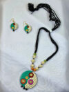 Chitra Rang Terracotta Necklace Set | Handmade Clay Jewellery | Matee