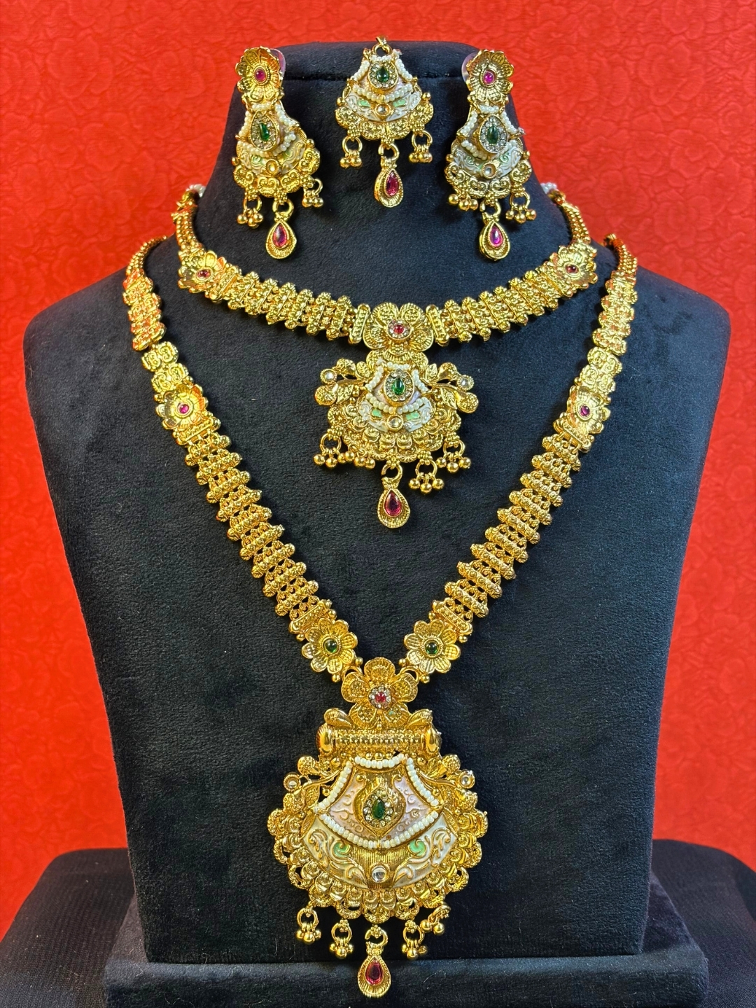 Tulasi Temple Necklace Set