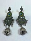 SurMayura Oxidised Jhumka Earrings