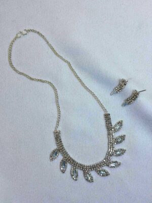 Mallika Crystal Drop Necklace Set