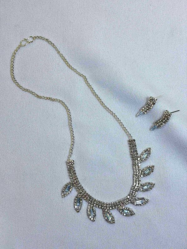 Mallika Crystal Drop Necklace Set
