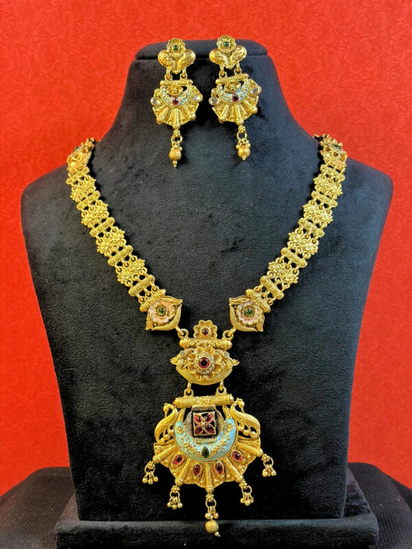 Gopi Antique Temple Long Necklace Set