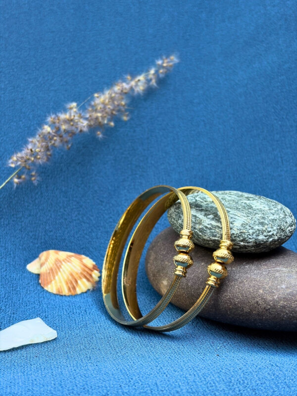 Aurelia Classic Micro Gold Textured Adjustable Bracelet