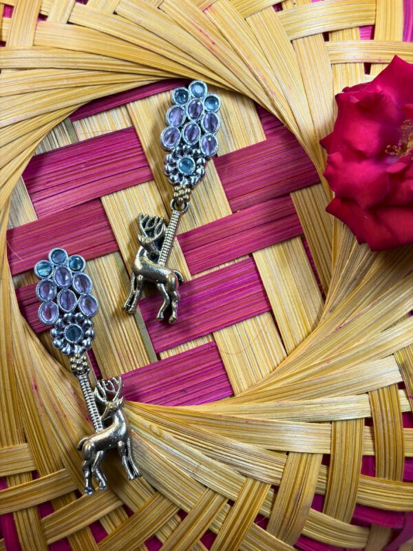 Royal Deer Statement Earrings