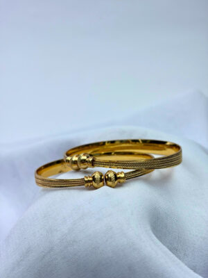 Aurelia Classic Micro Gold Textured Adjustable Bracelet