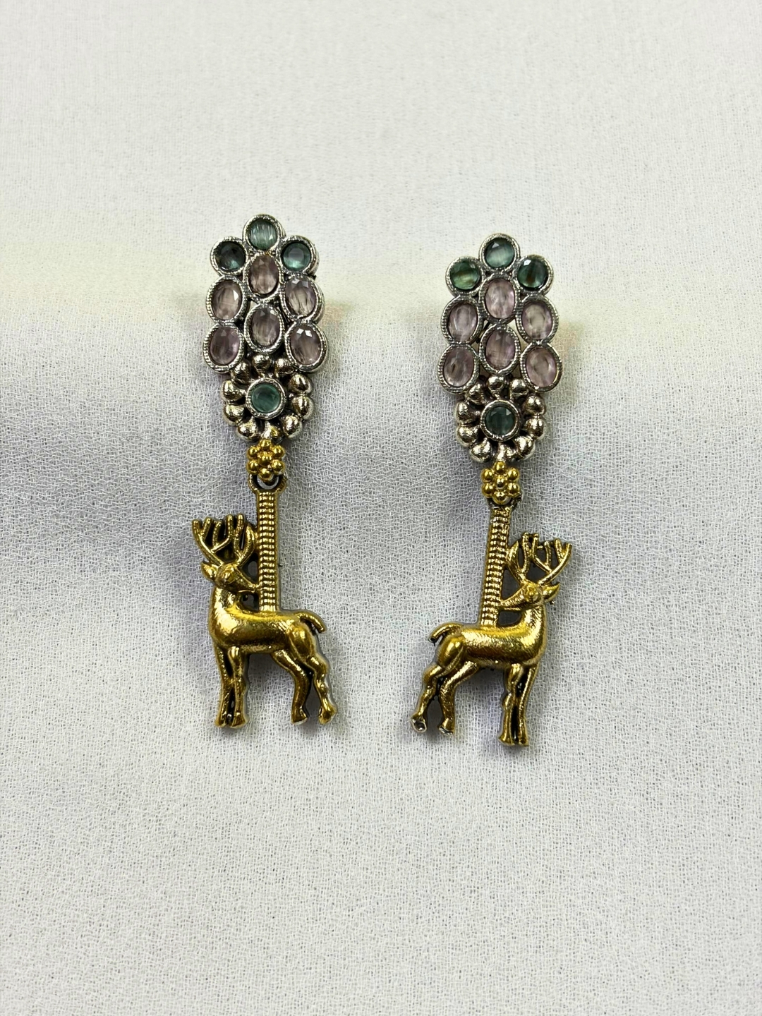 Royal Deer Statement Earrings