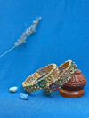 Padmika Antique Floral Stone Heritage Kada