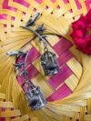Birdcage Charm Statement Earrings