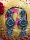 VanMayura Oxidised Jhumka Earrings