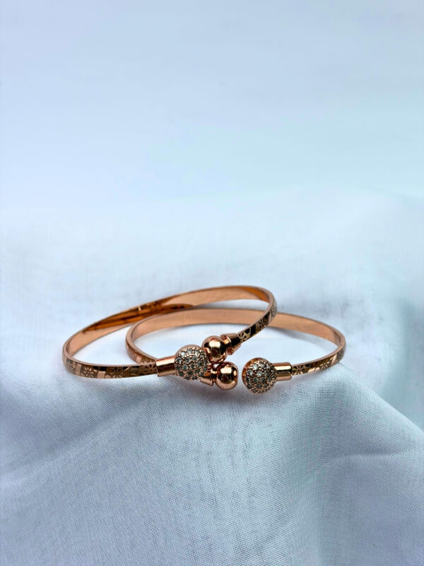 Roselle Micro Copper Crystal Sphere Adjustable Bracelet