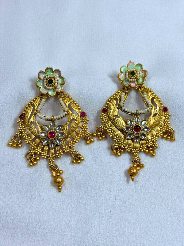 Savya Gold-Finish Earrings