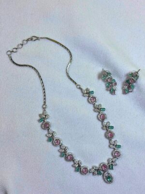 Saawariya Pastel Floral Necklace Set