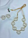 Bulbul Pearl Circle Necklace Set
