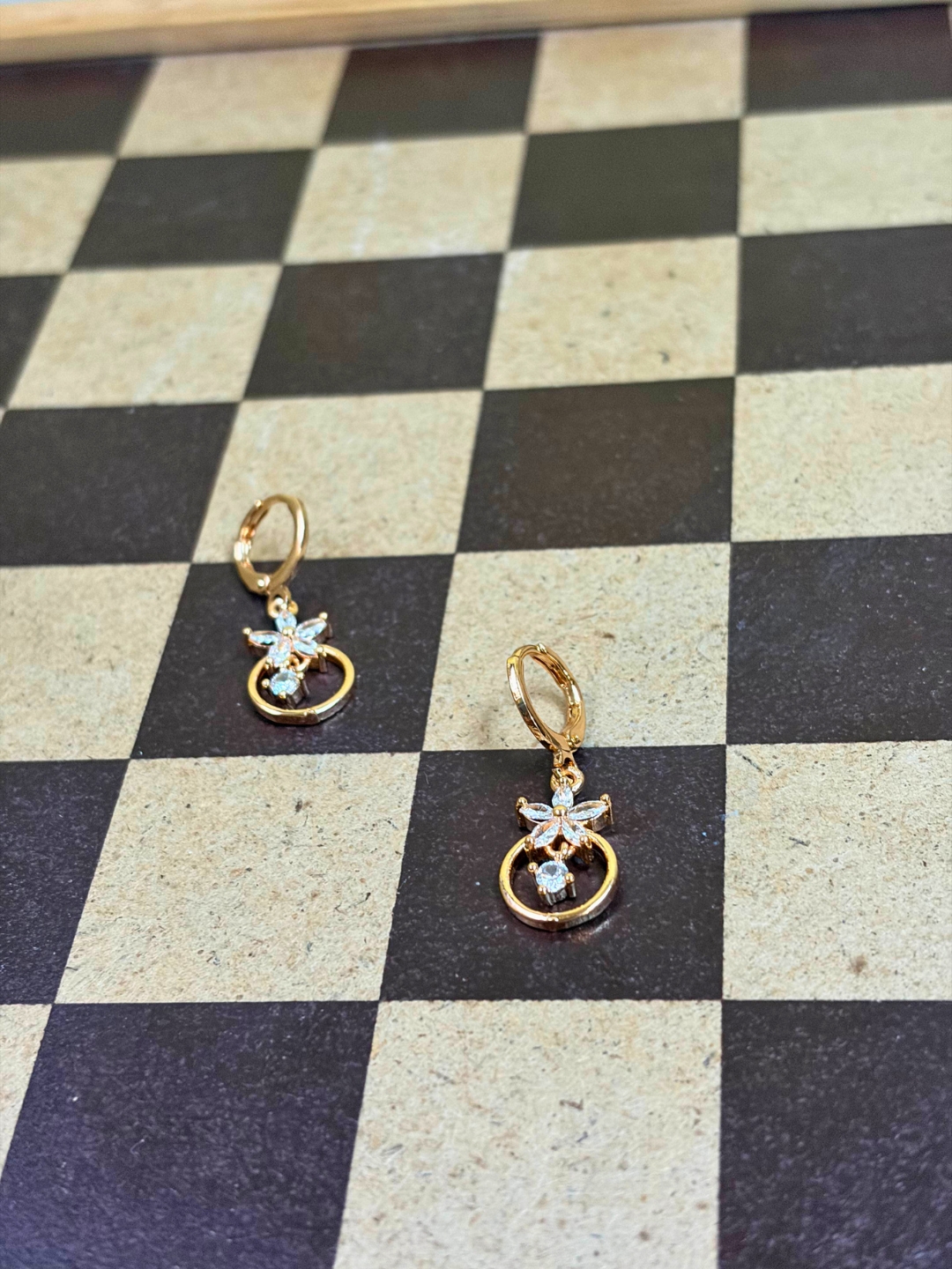 Aurora Bloom Charm Hoop Earrings