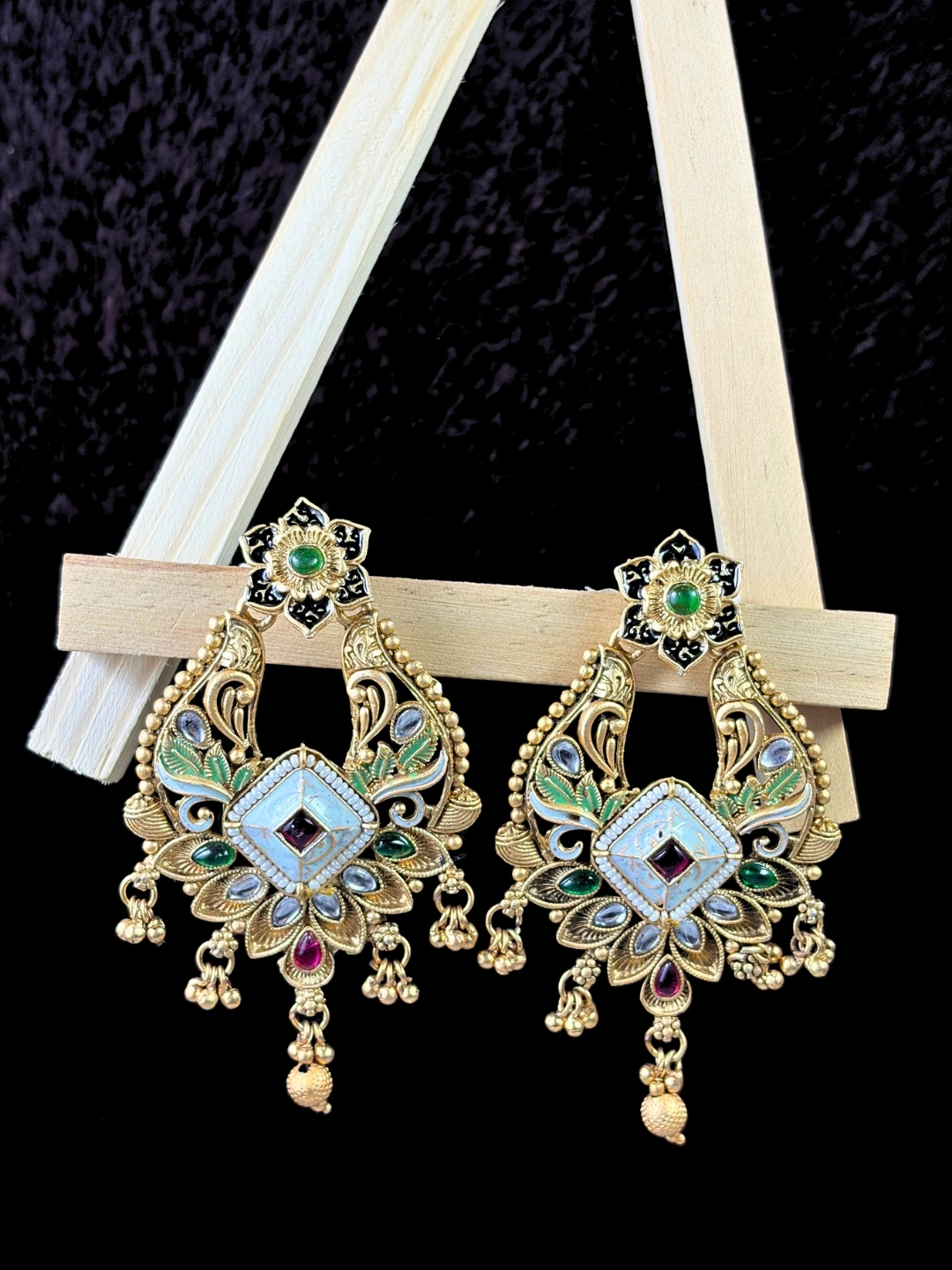 Vaanya Gold-Finish Earrings
