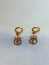 Aurora Bloom Charm Hoop Earrings