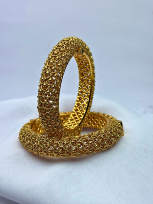 Vanshika Antique Filigree Gold Kada