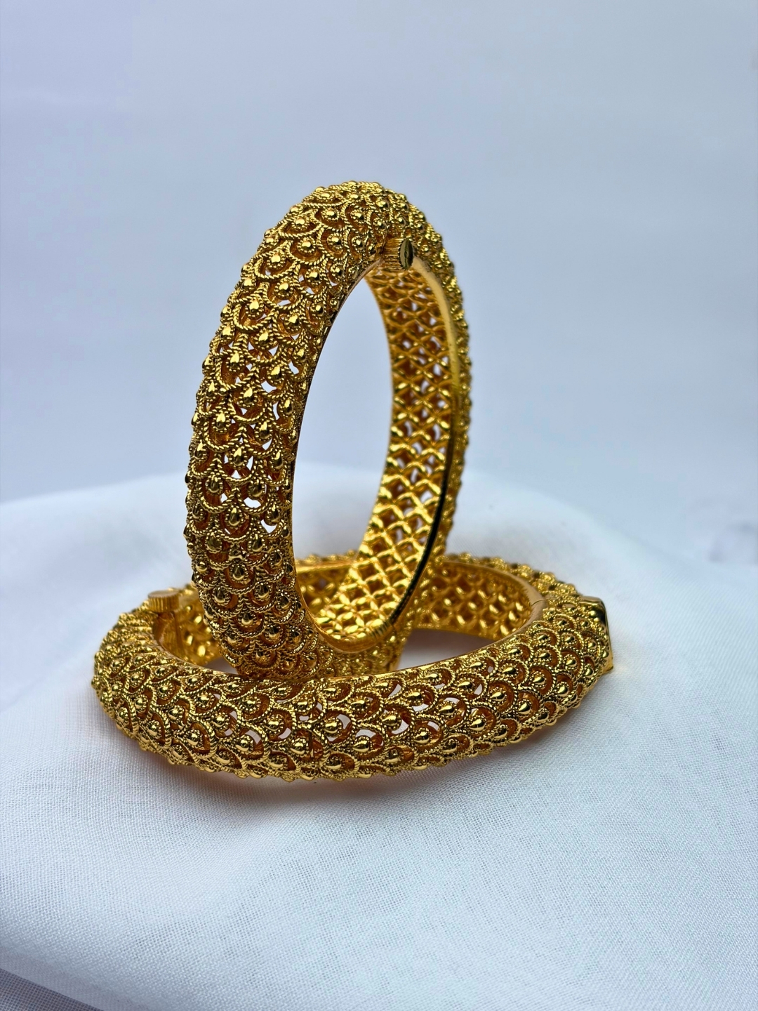 Vanshika Antique Filigree Gold Kada
