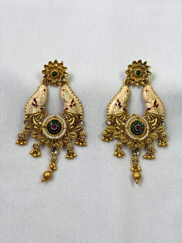 Vedika Gold-Finish Earrings