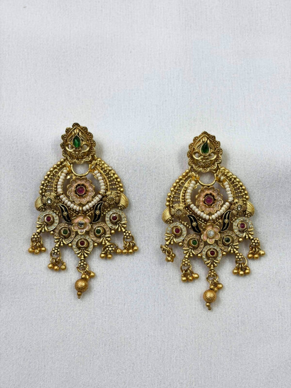 Aashvi Gold-Finish Earrings