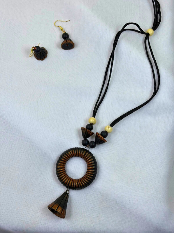 Clay Orbit Terracotta Necklace Set | Handmade Clay Jewellery | Matee