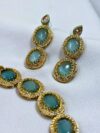 Lamhe Aqua Stone Necklace Set