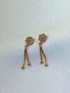 Radiant Bloom Tassel Drop Earrings