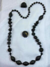 Midnight Heritage Terracotta Necklace Set | Handmade Black Ethnic Necklace Set for Women