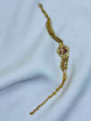 Varnika Micro Gold Ruby Stone Chain Bracelet