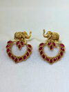 Elephanta Gold-Finish Earrings