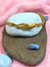 Zivara Micro Gold Crystal Floral Link Bracelet