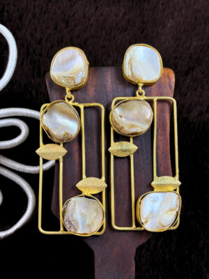 Pritha Gold-Finish Earrings