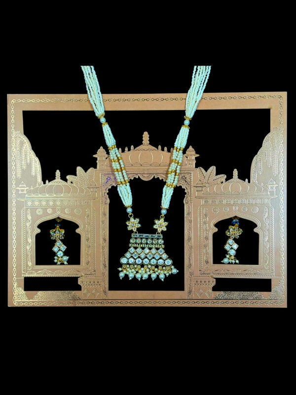 Janki Pearl Long Necklace Set