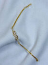 Serenya Micro Gold Crystal Infinity Chain Bracelet