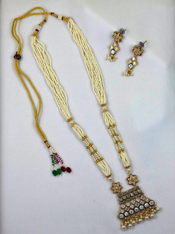 Janki Pearl Long Necklace Set