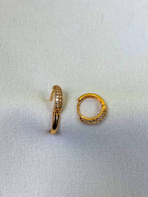 Lily Crystal Mini Hoop Earrings