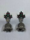 Sitar Oxidised Jhumka Earrings