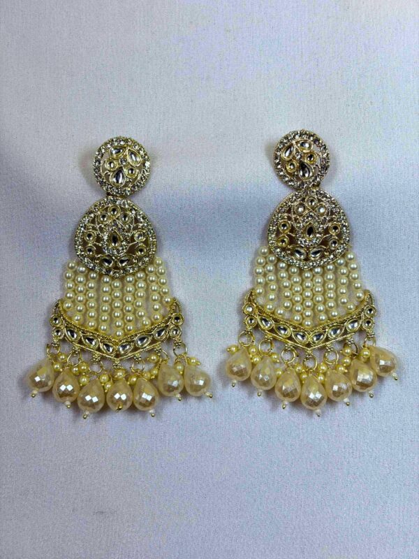 Yamuna Pearl Drop Chandbali Earrings