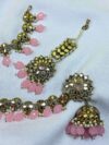 Varanasi Kundan Pearl Jhumka Set