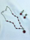 Chandni Ruby Drop Necklace Set