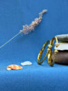 Kriti Micro Gold Leaf Motif Adjustable Bracelets