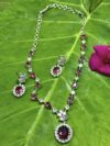 Chandni Ruby Drop Necklace Set