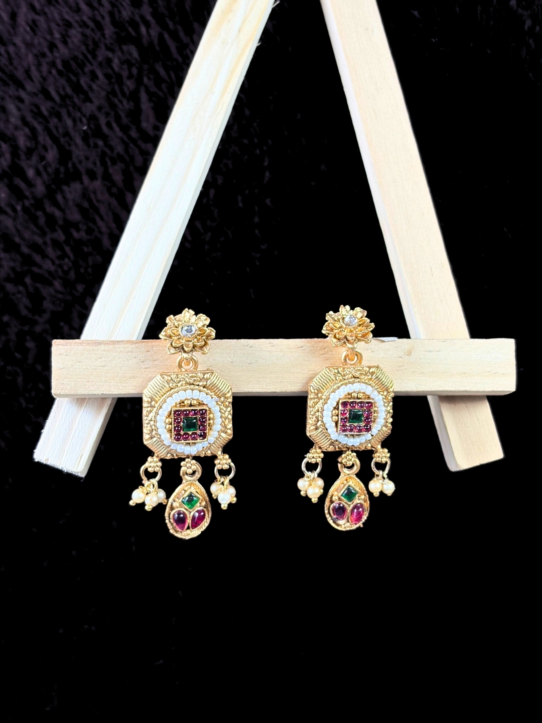 Ananya Gold-Finish Earrings