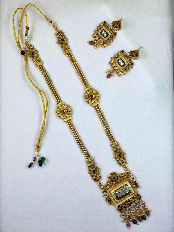 Kavya Antique Long Necklace Set