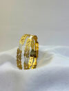 Avani Micro Gold Textured Wave Pattern Kada