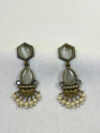 Moonstone Pearl Drop Earrings