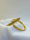 Arohi Micro Gold Hexa Pattern Designer Kada