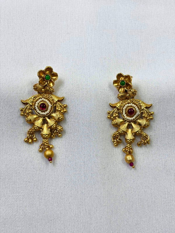 Pravya Gold-Finish Earrings