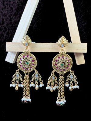 Saumya Gold-Finish Earrings
