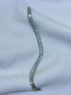 Diya Silver Crystal Wave Tennis Bracelet